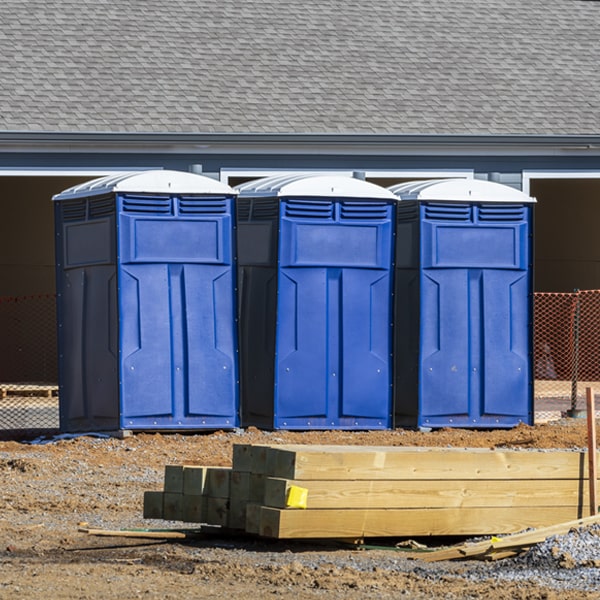 is there a specific order in which to place multiple portable toilets in McCarr